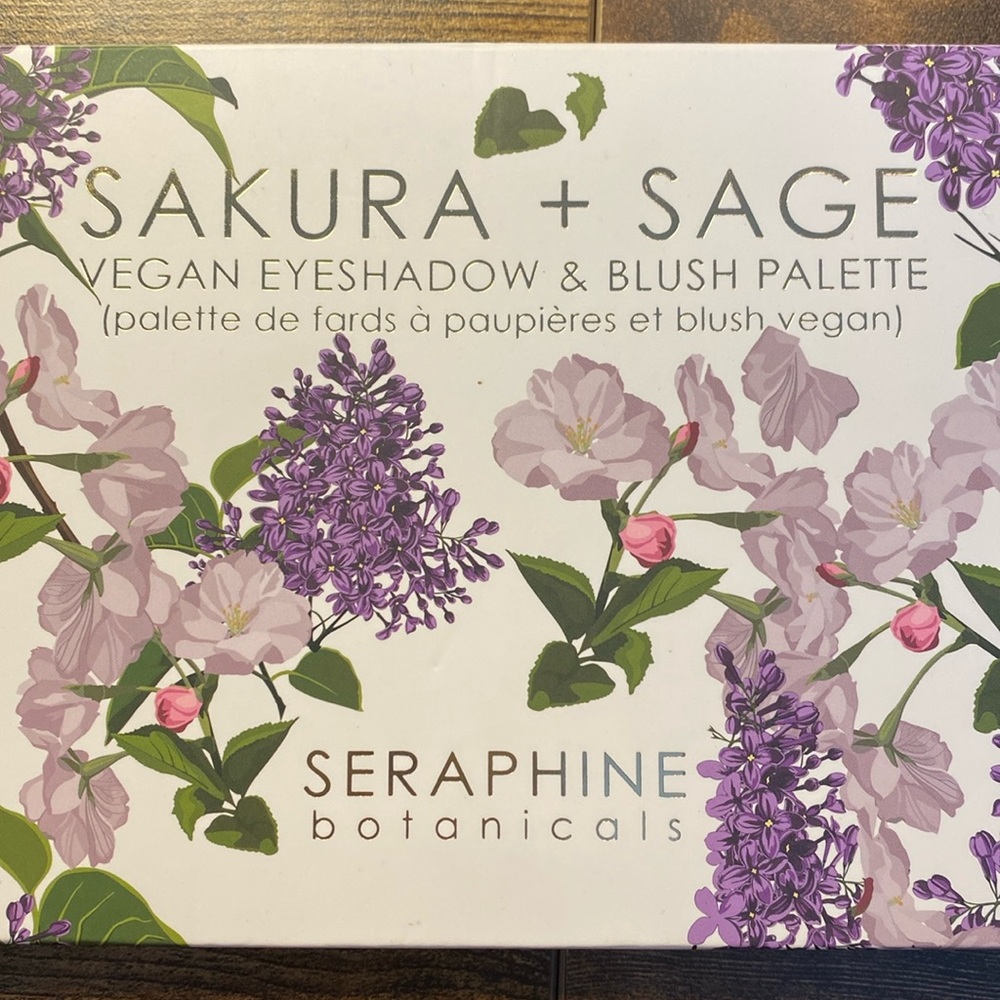 Seraphine Botanicals Sakura + Sage Vegan eyeshadow & blush palette